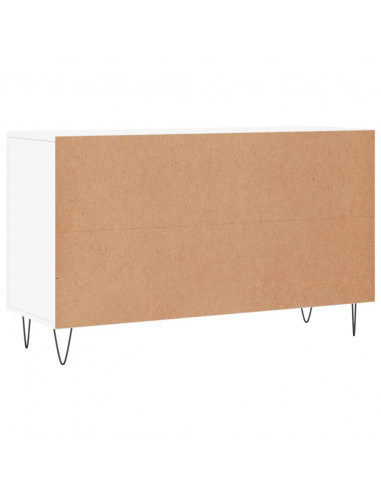 Credenza Bianca 100x36x60 cm in Legno Multistrato