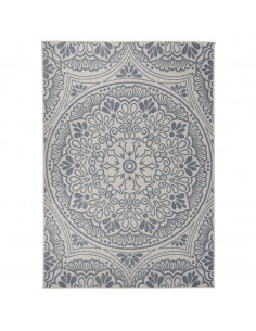 Tappeto da Esterni a Tessitura Piatta 160x230 cm Motivo Blu 2