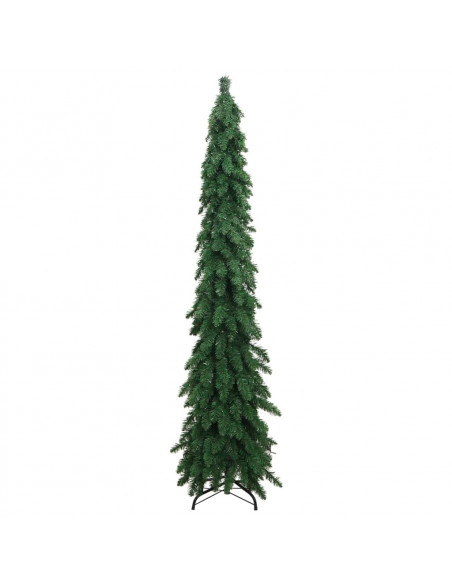 Albero di Natale Artificiale Preilluminato con 100 LED 180 cm