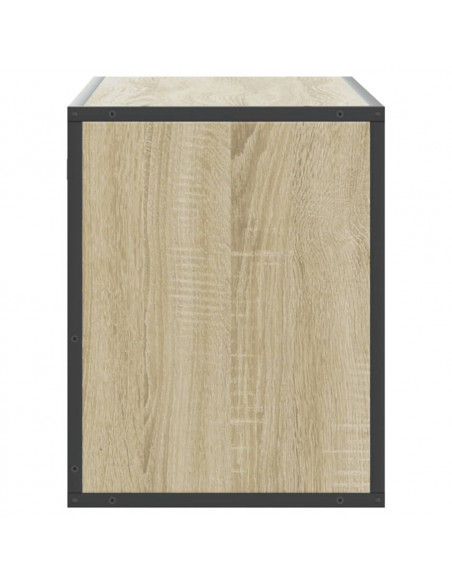 Mobile TV Rovere Sonoma 100x31x39,5cm Legno Multistrato Metallo