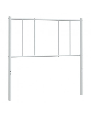 Testiera in Metallo Bianco 80 cm