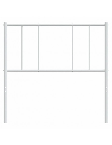 Testiera in Metallo Bianco 80 cm
