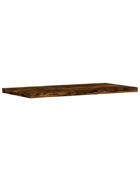 Mensole Parete 4pz Rovere Fumo 40x20x1,5 cm Legno Multistrato