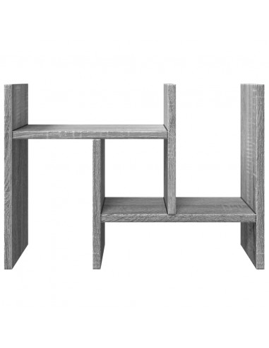 Organizer Scrivania Grigio Sonoma 34,5x15,5x35,5 cm Multistrato