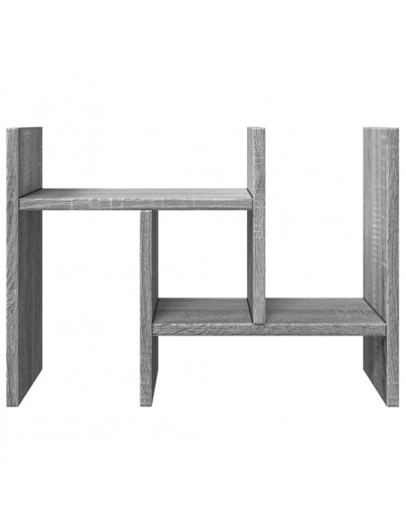 Organizer Scrivania Grigio Sonoma 34,5x15,5x35,5 cm Multistrato