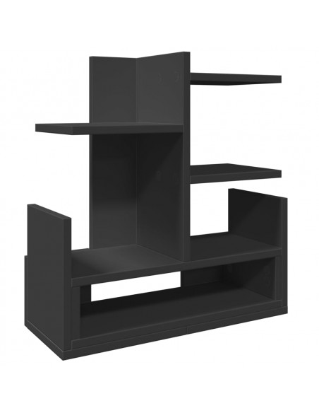 Organizer per la Scrivania Nero 49x20x52,5 cm in Multistrato