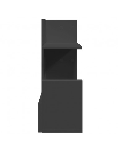 Organizer per la Scrivania Nero 49x20x52,5 cm in Multistrato