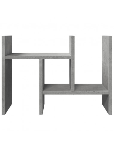 Organizer Scrivania Grigio Cemento 34,5x15,5x35,5cm Multistrato