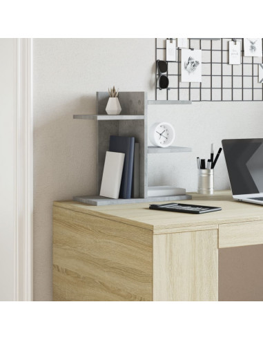 Organizer Scrivania Grigio Cemento 42x21,5x42 cm Multistrato