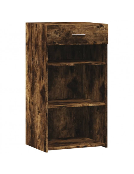 Credenza Rovere Fumo 50x42,5x93 cm in Legno Multistrato