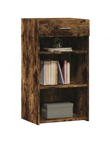 Credenza Rovere Fumo 50x42,5x93 cm in Legno Multistrato