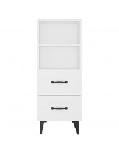 Credenza Bianca 34,5x34x90 cm in Legno Multistrato