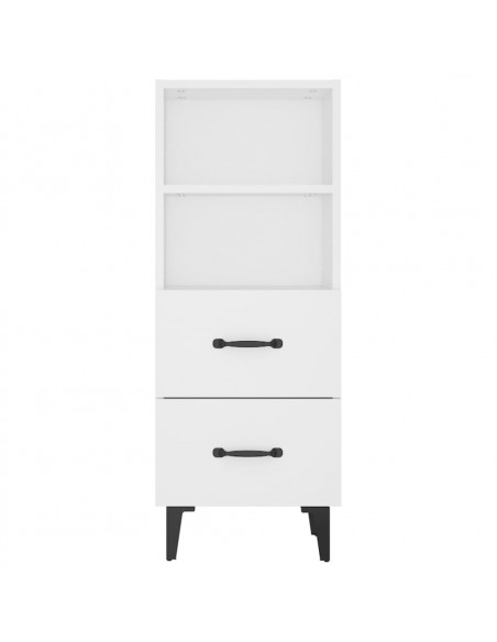 Credenza Bianca 34,5x34x90 cm in Legno Multistrato