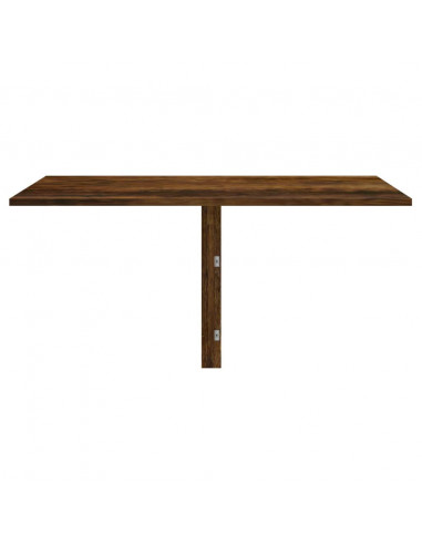 Tavolino Parete Pieghevole Rovere Fumo 100x60x56 cm Multistrato