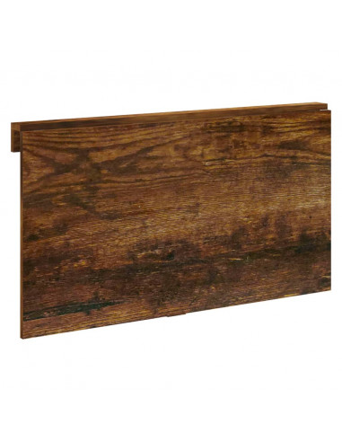 Tavolino Parete Pieghevole Rovere Fumo 100x60x56 cm Multistrato
