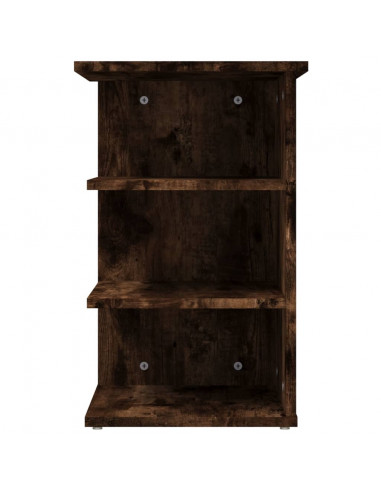 Mobiletto Laterale Rovere Fumo 35x35x55 cm in Legno Multistrato