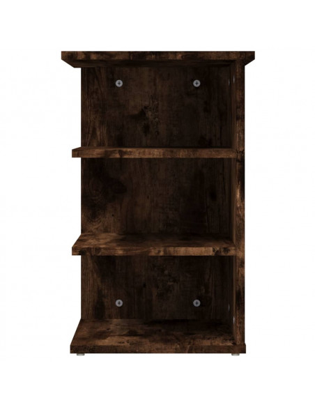 Mobiletto Laterale Rovere Fumo 35x35x55 cm in Legno Multistrato