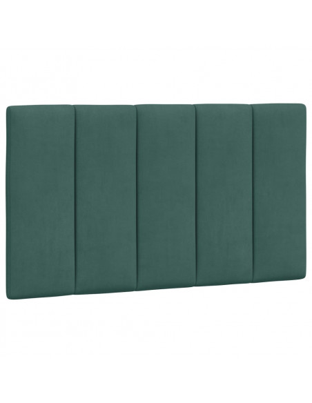 Letto con Materasso Verde Scuro 90x190 cm in Velluto