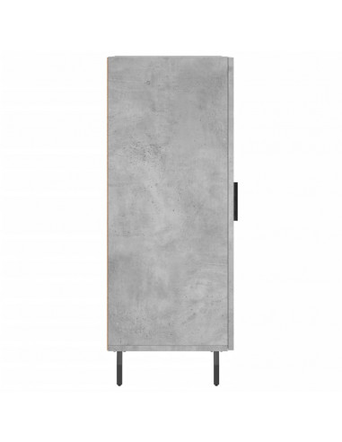 Credenza Grigio Cemento 34,5x34x90 cm in Legno Multistrato