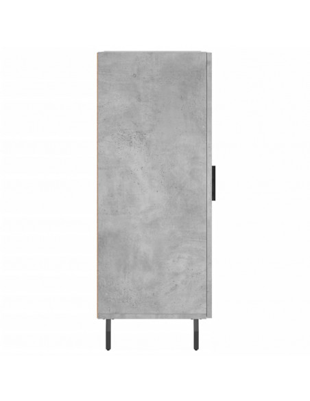 Credenza Grigio Cemento 34,5x34x90 cm in Legno Multistrato