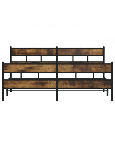 Giroletto senza Materaso in Metallo Rovere Fumo 193x203 cm