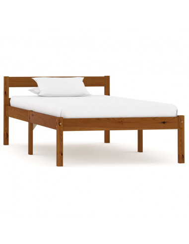 Giroletto Marrone Miele in Legno Massello di Pino 100x200 cm