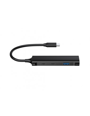 Conceptronic HUBBIES12B hub di interfaccia USB 3.2 Gen 1 (3.1 Gen 1) Type-C 5000 Mbit/s Nero