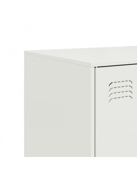 Credenza Bianca 67x39x107 cm in Acciaio