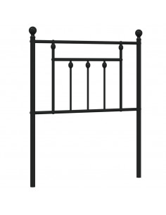 Testiera di Ricambio in Metallo Nero 75 cm 2