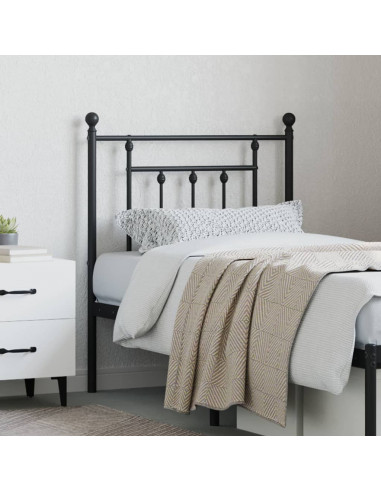 Testiera di Ricambio in Metallo Nero 75 cm