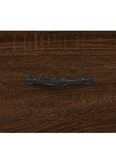 Credenza Rovere Marrone 69,5x34x90 cm in Legno Multistrato