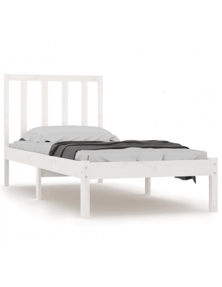 Giroletto Bianco in Legno Massello di Pino 90x200 cm