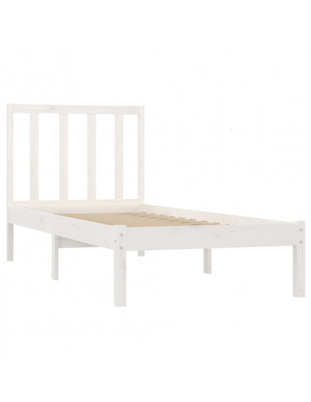 Giroletto Bianco in Legno Massello di Pino 90x200 cm
