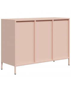 Credenza Rosa 101,5x39x73,5 cm in Acciaio Laminato a Freddo 2