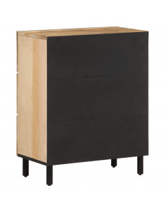 Credenza 60x33x75 cm in Legno Massello di Mango 2