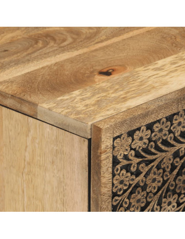 Credenza 60x33x75 cm in Legno Massello di Mango