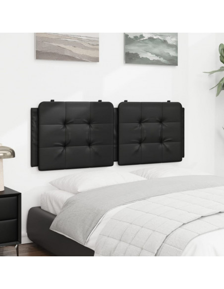 Cuscino Testiera Nero 120 cm in Similpelle