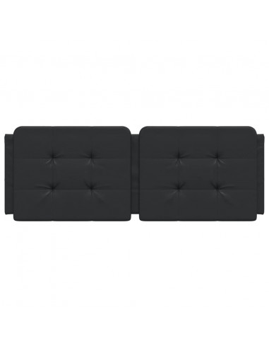 Cuscino Testiera Nero 120 cm in Similpelle