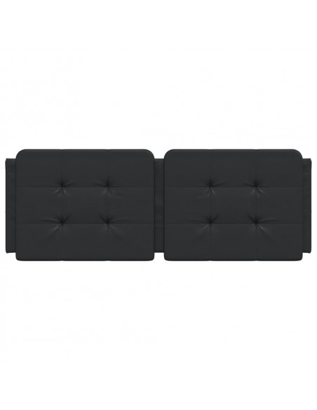 Cuscino Testiera Nero 120 cm in Similpelle