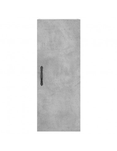 Credenza Grigio Cemento 34,5x34x180 cm in Legno Multistrato