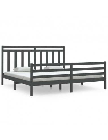 Giroletto Grigio in Legno Massello 200x200 cm