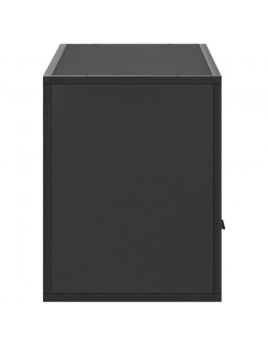 Mobile Porta TV Nero 100x31x39,5 cm in Truciolato e Metallo