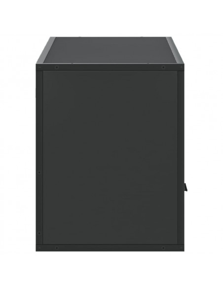Mobile Porta TV Nero 100x31x39,5 cm in Truciolato e Metallo