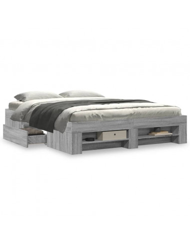 Giroletto Grigio Sonoma 150x200 cm in Legno Multistrato