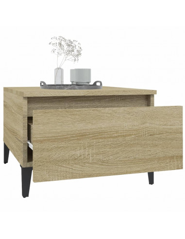 Tavolino Rovere Sonoma 50x46x35 cm in Legno Multistrato