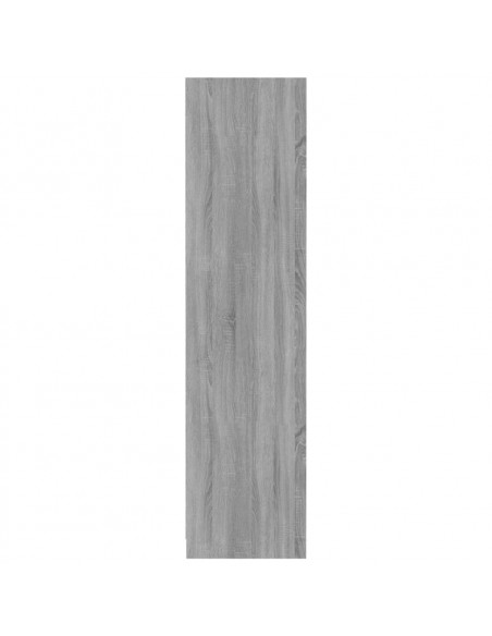 Armadio Grigio Sonoma 100x50x200 cm in Legno Multistrato