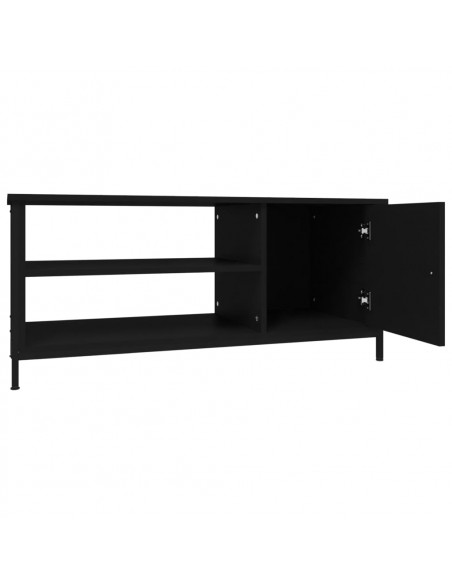 Mobile Porta TV Nero 100x40x45 cm in Legno Multistrato