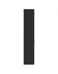 Mobile Sottile Nero 45x42,5x225 cm in Truciolato 2