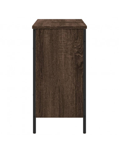 Mobile Lavabo Bagno Rovere Marrone 80x30x60cm Legno Multistrato