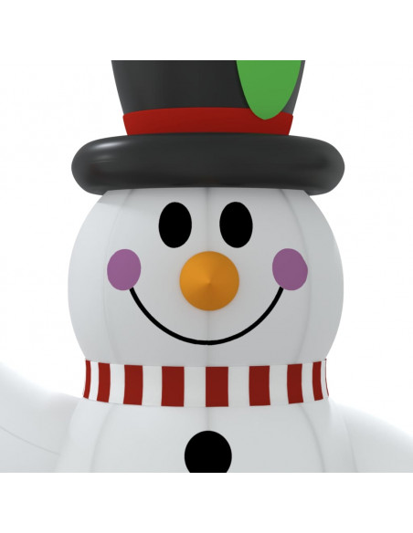 Pupazzo di Neve Gonfiabile con LED 120 cm